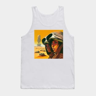 We Are Floating In Space - 59 - Sci-Fi Inspired Retro Artwork Tank Top